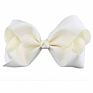 Cute 8 Inch Grosgrain Solid Color Bowknot Hair Bows with Clips Handmade Price Kid Girls Hair Accessories