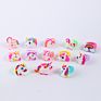 Cute Cartoon Soft Pvc Mermaid Ring for Girls Kids Promotional Gifts Unicorn Children Finger Toy Silicone Rings