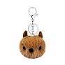 Cute Cat Pom Poms Keychains Faux Rabbit Fur Keyring Fluffy Pompoms Keychain for Women Girls Bag Accessories