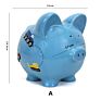 Cute Coin Box Ceramic Piggy Bank Money Collecting Saving Boxes Coin Box for Children