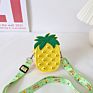 Cute Fruit Stress Relief Kids Toy Bag Cartoon Silicone Baby Purse Cartoon Mini Messenger Bag Baby Bag