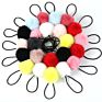 Cute Little Girls' Pompom Hair Ties Faux Fur Pom Pom Elastic Hairband Hair Ropes Hair Accessories