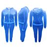 Cute plus Size Women Clothing Long Sleeve Velvet Hoodie Jogger Two Piece Shirt and Pants Set Outfits Fall 5Xl 2 Pc Blazer Sets