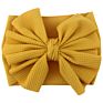 Cute Silk Solid Headband Bow Tie Baby Nylon Headband Hair Accessories Headwrap for Babies