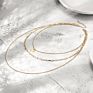 Dainty 18K Gold Curb Chain Coin Disc Pendant Necklace Multilayer Layered Stacking Necklace for Women Jewelry