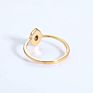 Dainty Gold Gemstone Jewellery Sterling Silver Marquise Labradorite Ring
