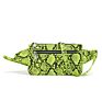 Dark Green Vagan Leather Snake Print Belly Fanny Pack Waist Bag Bumbag for Women