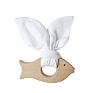 Design Baby Wood Bunny Ear Teether Personalized Wooden Shape Chew Toys