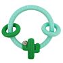 Design Bpa Free Easy to Hold Teething Rattle Shower Gift Infant Molar Toy Baby Teether Bracelet Ring