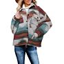 Design Long Sleeve Outdoor Pocketed Womens Shirt Aztec Jacket