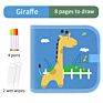 Design of Portable Board Reusable Kid Children Painting Drawing Book for Doodle and Graffiti