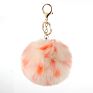 Design Rainbow Colorful 8Cm Hair Ball Pompons Keychain Key Chain Bag Pendant Car Jewelry Decoration