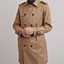 Designer Clothing Trench Jacket Khaki and Black Men Coats Double Breasted Coat