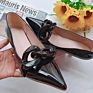 Designer Cusp High-Heeled Shoes Stiletto Big Chain Pink Women Shoes Nude Shoes Large Size 35-42