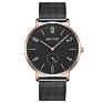 Dg001 Dectop Promotion Stainless Steel Back Mesh Band Silver Men Thin Watch