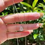 Dylam Elegant Jewelry Women Accessories Chain Plata 925 Sterling Silver Cz Water Drop Pendant Necklace