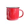 Eco-Friendly Bone Solid Color Glaze Ceramic Mug Drinkware Camping Coffee Enamel Mug Cup