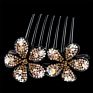 Elegant Double Flower Comb Hairpin Women Hair Clip Accessories Clips Hair