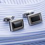 Elegant Metal Blank Cufflink Mens Shirts Cufflinks
