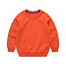 Embroidery Multiple Color Long Sleeves Cotton Plain Kids Baby Sweet Shirt Hoodie Children's Sweater