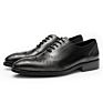 England Formal Official Business Cowhide Genuine Leather Brogue Derby Dress Shoes Suit Shoes