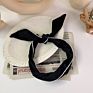 Eur-American Autumn and Knot Headband Vintage Velvet Pearl Green Bow Rabbit Women Hair Accessories
