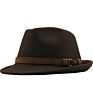 Wide Brim Wool Felt Fedora Hat