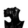 European Long Circle Link Chain Butterfly Clip on Earring Single One Piece Butterfly Stud Earring