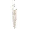 European Style Handmade Boho Home Decoration Cotton Tassel Moon Shape Macrame Wall Hanging Dream Catcher