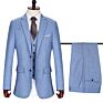 Eu/Us Size Notched Lapel Slim-Fit Single Breasted 2 Buttons Regular Men's Suits 3 Pieces Set