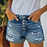 Explosive High Waist Ripped Denim Shorts for Women