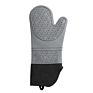 Extra Long Oven Mitts and Pot Holders Sets Heat Resistant Silicone Oven Mittens with Mini Oven Gloves and Pads Potholders