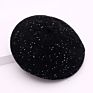 Fall Dome Knit Beret Shiny Sequins Sweet Lovely Wool Hat Women Outdoor Garment Accessory