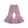 Fall Kids Flare Toddler Girl Bell Bottoms Velvet Pant for Infant Girls Solid Stretch Girls Flare Pants