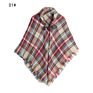 Fall Mommy and Me Kids Buffalo Plaid Blanket Cashmere Scarf for Girls Children