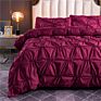 Fashionable Wine Red Bed Sheet Bedding Set Comfortable Bedding Sets Bedding Set Luxury