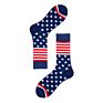 Fast Dispatch Solid Color Cotton Crew National Flag Grip Socks Men Novelty Sock