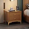 Faux Leather Upholstered Modern Nightstand Bedside Tables for Bedroom