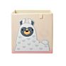 Foldable Grey Cute Children Baby Toy Storage Cube Chest Box Large Decorative Storage Bin with Logo