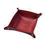 Foldable Leather Valet Tray Home Jewelry Storage Basket Box Tray for Key Coin Change Phone Wallet