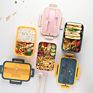 Food-Grade Plastic Bento Lunch Box Microwavable to Heat Lunch Bento Box