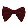 Formal Mens Solid Color 100% Velvet Oversize Bow Tie for Business Party