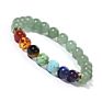 Free Sample Handmade Yoga Inspirational Bracelet, Natural Lava Stone Essential Oil Diffuser 7 Chakra Bead Bracelet