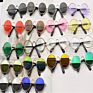 Funny Pet Glass Classic Retro Circular Metal Sunglass for Cat or Small Dog