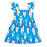 Girl Kids Clothing Cotton Skirt Ice-Cream Printing Sleeveless Dress Baby Party