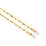 Gold Gold Copper Alloy Cross Glasses Chain ,Eyeglasses Accessories,Gold Eyeglasses Chain
