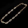 Gold Plated Big Cuban link Necklace Bracelet Chain Jewelry Set