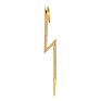 Gold Plated Copper Zircon Pearl Needle Leaves Hook Earjewelry Lightning Cuff Earrings Ear Wrap Crawlers