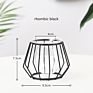 Grace Glass Vase Modern Hydroponic Iron Line Flower Glass and Gold Vases Plant Holder Home Decor Vase Crystal Glass