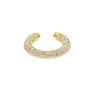 Green Red White Sapphires Cz Paved No Pierced Ear Cuffs for Women Charm Gold Color Cz Clip Earrings Statement Earcuff Jewelry